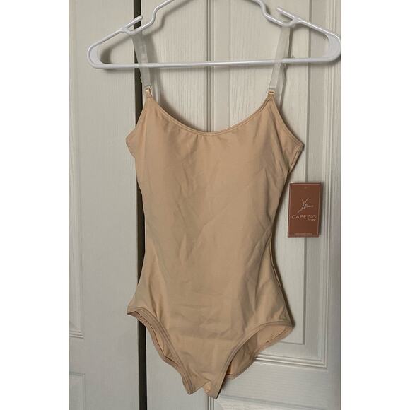 NWT Capezio Camisole Leotard with Bratek in Nude Color - Size Small - Picture 8 of 13
